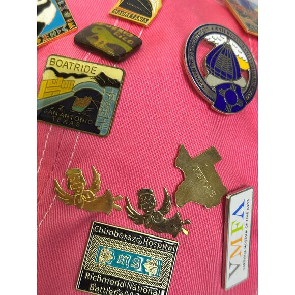 Pink Richmond VA Cap w/39 Souvenir Pins & Paul McCartney World Tour Pin - Picture 7 of 14